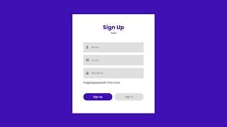 How To Create Login and Registration Form Using HTML CSS And JavaScript