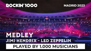 Jimi Hendrix and Led Zeppelin Medley played by 1,000 musicians | Rockin'1000