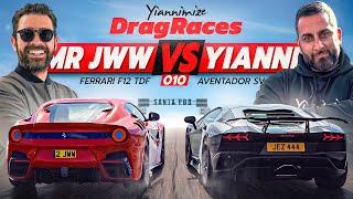 Ferrari F12 TDF [Mr JWW] vs Aventador S [Yianni] | Drag Race 010