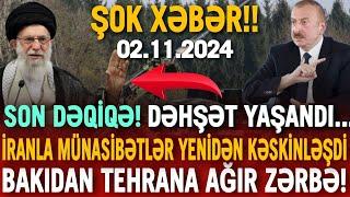 TƏCİLİ! Əsas xəbərlər 02.11.2024 (Xəbər Bələdcisi) xeberler, xəbərlər, son xeberler