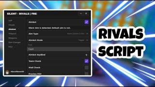 [NEW] Rivals Script | Aimbot | Esp | Skin Changer | Teleport | AND MORE | PASTEBIN