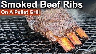 Smoked Beef Ribs on a Pellet Grill | Rum and Cook