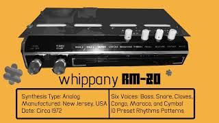Whippany RM-20 Analog Drum Machine Demo