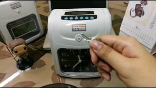 How to change year, month and date (Bundy Clock Takara CA100)