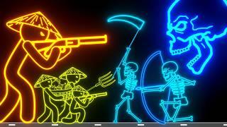 The Grand Finale of Stickman Tower War Intergalactic Tournament: Farmers vs Skeletons