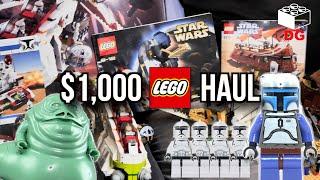 Garage Sale Gold Mine! | LEGO Star Wars Republic Gunship, Jango Fett's Slave 1, Sail Barge, & More