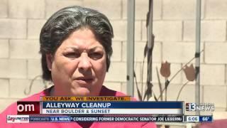 Henderson woman asked to clean up alley behind her house