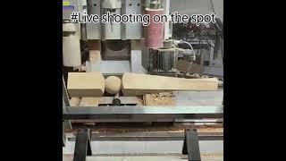 Solid wood furniture legs | Automated production of light luxury bar feet #maierhardware #factory