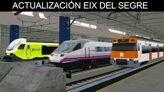 Actualización Ruta Eix del Segre en Renfe 447 de Rodalies de Catalunya Train Simulator Classic 2025