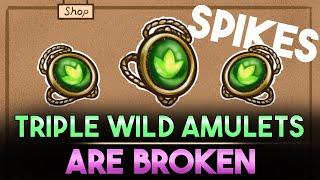 Triple WILD Amulets are BROKEN! Insane Spikes & Poison Stacking | Backpack Battles