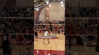 INSANE volleyball rally. 