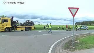 Tödlicher Verkehrsunfall auf der B14