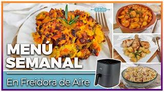  Menú SEMANAL en FREIDORA de AIRE...  Cómo hacer Arroz, Pasta, Patatas y mucho más en Airfryer