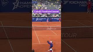 Flávio Cobolli forehand goes into overdrive to break Zhizhen Zhang #tennis #atp