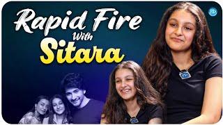 Rapid Fire With Sitara Ghattamaneni | Mahesh Babu | iDream Trending |