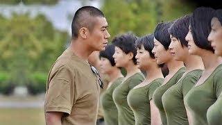 China & North Korea's Beautiful female soldiers in military parade HD