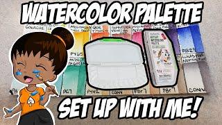 Setting Up a Watercolor Palette! [Watercolor With Me!]