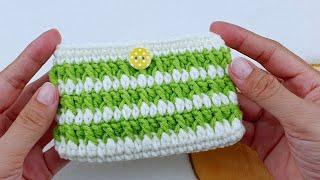 Crochet Cardholder Pouch Super Easy Beginners Friendly | ViVi Berry DIY