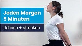 5 Minuten täglich dehnen und strecken nach dem Aufstehen ️ Schnelle Morgenroutine