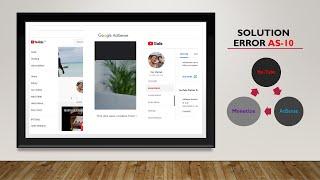 Error AS-10:  Cannot Connect YouTube Channel to EXISTING Google AdSense (Solution)