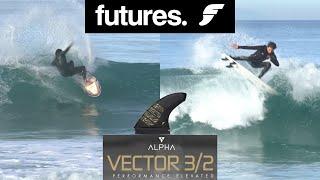 Will these fins improve your surfing? Reviewing the all new Futures Fins Alpha Vector 3/2 #surf