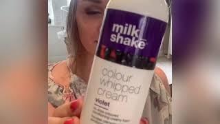 How to apply the ‘Milkshake Color Whipped Cream’ VIOLET