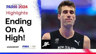 DRAMATIC JUMP-OFF in the Men's high jump final between USA & New Zealand ‍ | #Paris2024