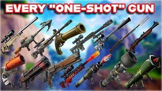 Ranking EVERY "ONE-SHOT" WEAPON In FORTNITE HISTORY From WORST To BEST