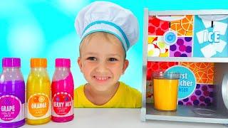 Vlad and Niki Pretend Play Toy Cafe with Friends - Funny stories for kids