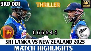 Sri Lanka vs New Zealand 3rd ODI Match Highlights 2025 | SL vs NZ 2025 | SL vs NZ 3rd ODI Highlights