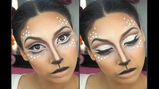 "Deer" Halloween makeup transformation - EbonyMaizeMakeup -