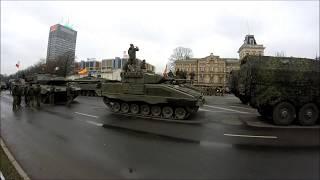 At the military parade in Latvia