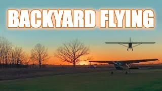 Backyard Flying - Is Anyone Home - with RV-4, Cessna 170, Stinson 108