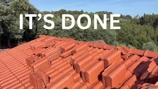 New Roof and Vaulted Ceiling - Stone House Renovation