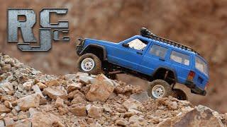 Land Rover RC Adventure 1/12 Scale MN78 Defender Wade on the roughest rocks | RCJC