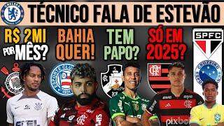 CARRILLO: SALÁRIO ALTO! LUIZ ARAÚJO FORA! BAHIA QUER GABI! MARCOS ROCHA NO VASCO? ESTEVÃO, SP E+