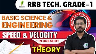  Learn Speed And Velocity In One Shot For RRB Tech Grade 1!