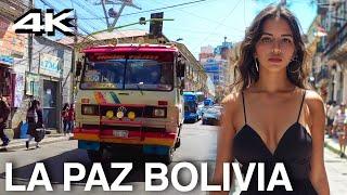 La-Paz. Bolivia. 4K Walks