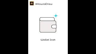 How to draw Wallet Icon in Adobe Illustrator