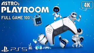 Astro's Playroom PS5 - Full Game 100% Longplay Walkthrough 4K 60FPS