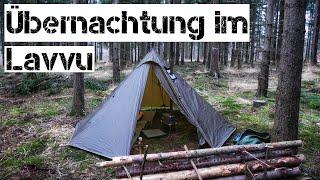 Übernachtung mit Lavvu und DIY Zeltofen | Hot Tent | Solo Overnighter