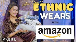 *Latest* AMAZON ETHNIC WEAR Haul | Tryon | Honest Review || gimaashi