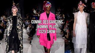 Comme Des Garcons Homme Plus SS25 Runway | Bringing childhood back with FUNKY headwear.