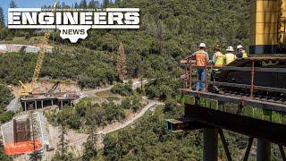 Crane work on Mosquito Bridge project