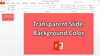 How to Make Background Color Transparent In PowerPoint