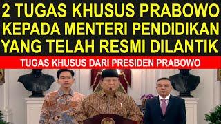 Breaking news guru sertifikasi dan non sertifikasi Presiden Prabowo tugas khusus untuk Menteri baru