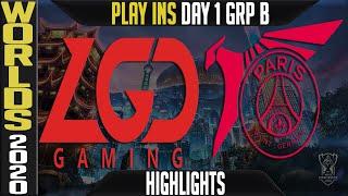 LGD vs PSG Highlights | Worlds 2020 Play Ins Group B Day 1 | LGD Gaming vs PSG Talon