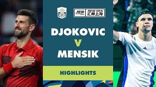 Novak Djokovic vs Jakub Mensik Quarter-Final Highlights | Rolex Shanghai Masters 2024