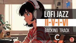 II -V-I-VI - Backing track  Lofi Jazz in C  (83 bpm)