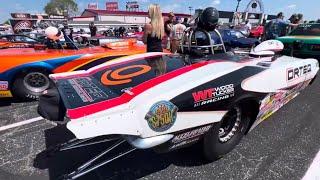 U S Nationals INDY Super stock and Super gas lining up  #nhra #nhradragracing ##dragracing #car